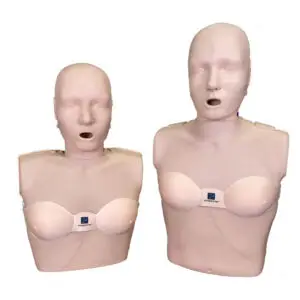 PRESTAN female chest accessory attached to professional adult CPR manikin