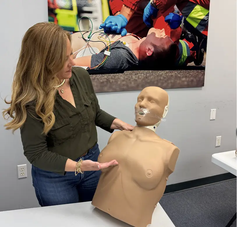 Cheryl Smith with PRESTAN Female Manikin